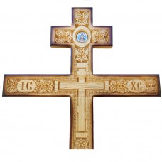 Крест сосновый лакированный "Иисус"